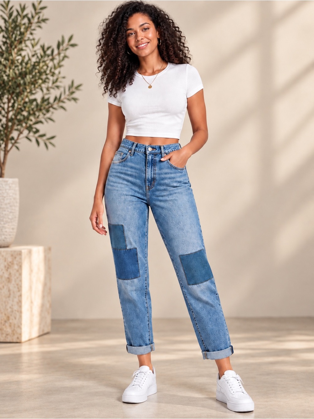 Universal Thread Women’s High-Rise Boyfriend Jeans – Medium Wash – Size 4/27R